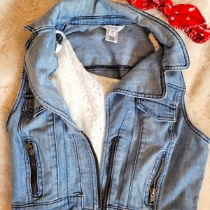 Jean jacket vest